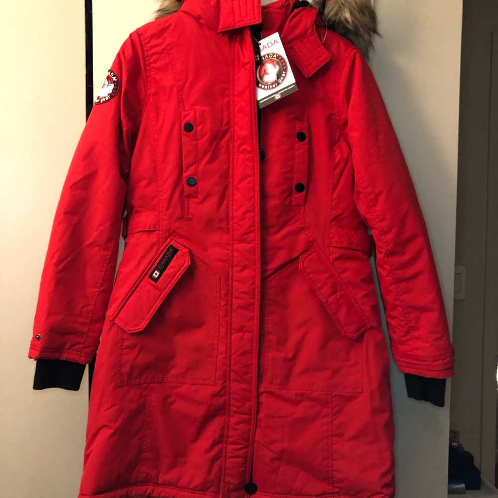 ‼️Canada Weathergear Red Medium Coat